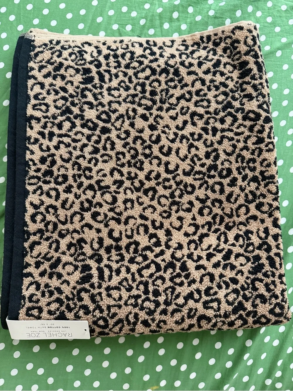 Rachel Zoe 7-piece towel set in leopard print